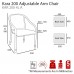 Kara 200 Arm Chair with Adjustable Legs